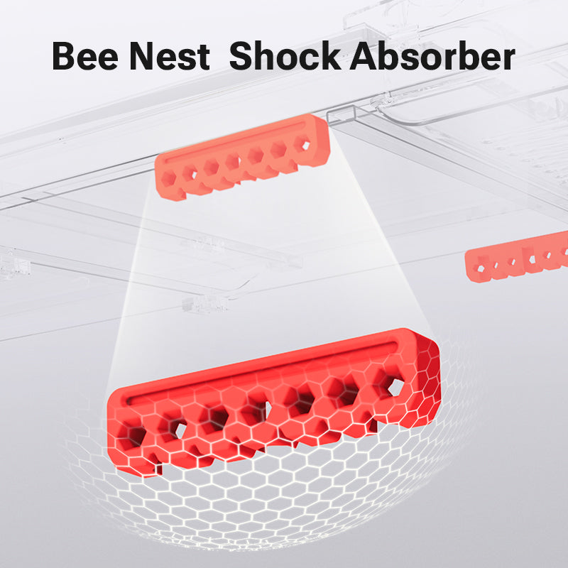 UREVO Spacewalk E1 Treadmill features a bee nest shock absorber.